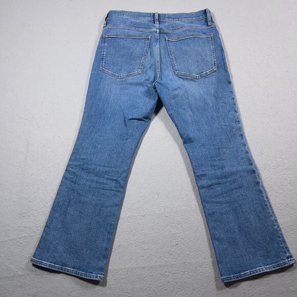 Madewell Jeans Women Size 30 Blue‎ Mid-Rise Kick Out Stretch Denim Bootcut - Picture 9 of 10